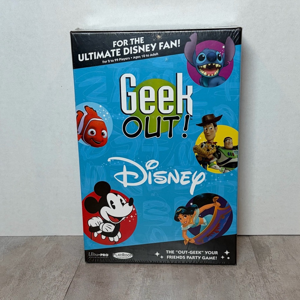 Disney Geek Out! Disney Trivia Party Game (Sealed) NIB